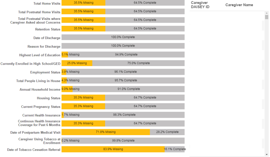 Caregiver Quarterly Demographics